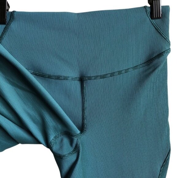 Lululemon Base Pace High-Rise Tight 25" Size 6 Two-Tone Ribbed Green Jas… - Picture 6 of 10